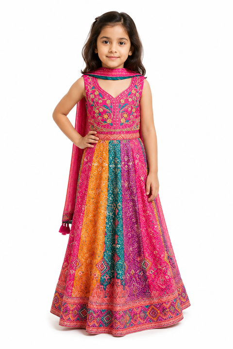 Multicolor Lehenga Choli Set