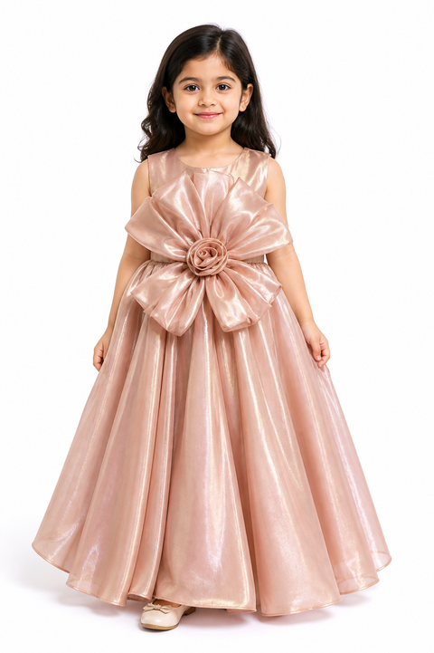 Rose Gold Elegant Ball Gown