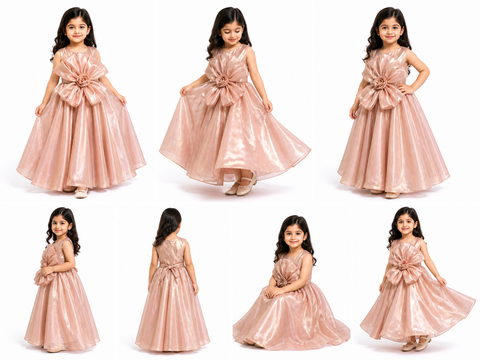 Rose Gold Elegant Ball Gown