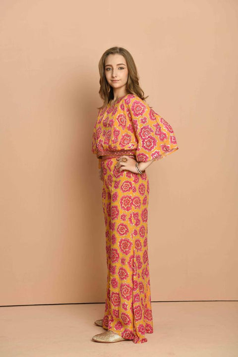 Yellow Palazzo Suit