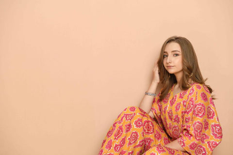 Yellow Palazzo Suit