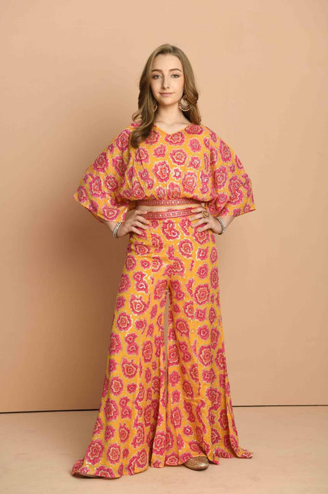 Yellow Palazzo Suit