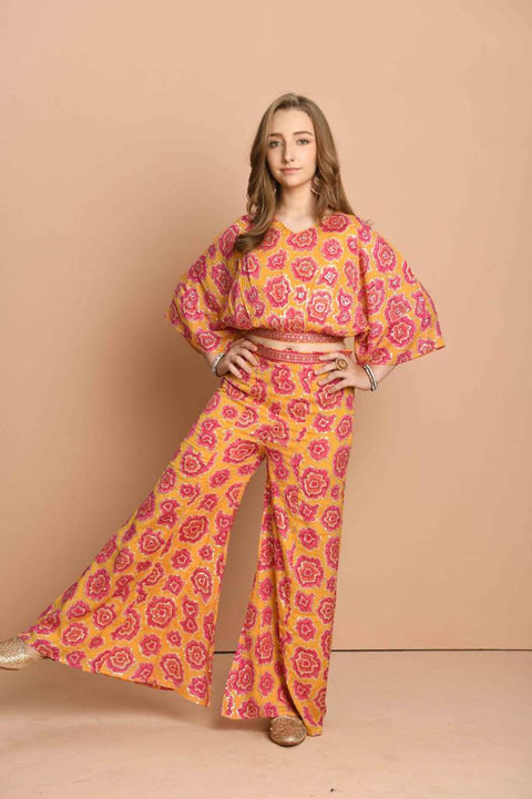 Yellow Palazzo Suit