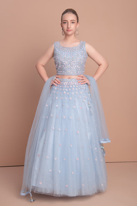 Sky Blue Choli