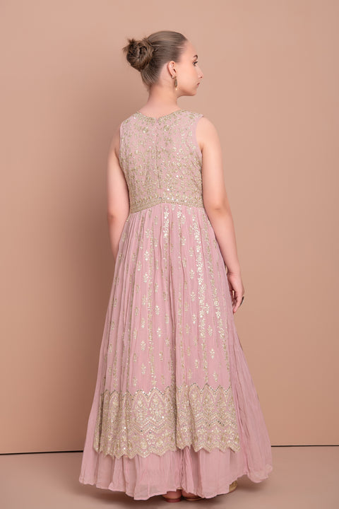 Pink Chudidar