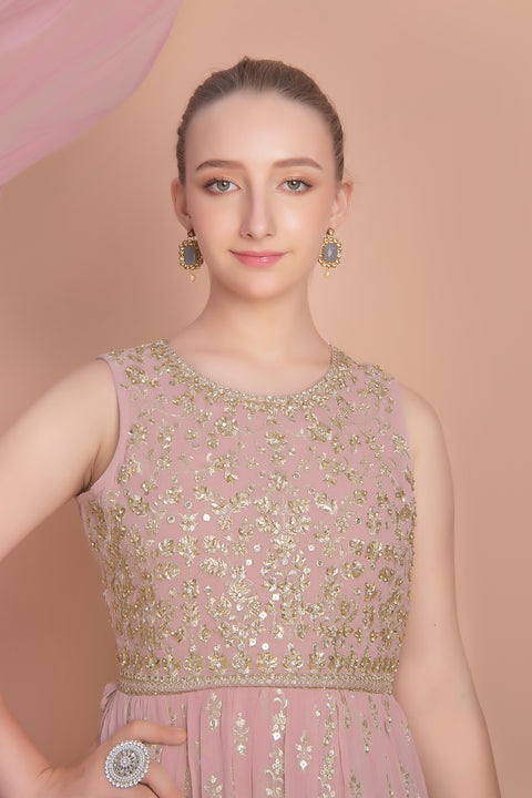 Pink Chudidar