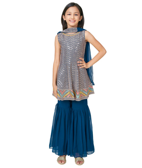 Blue Garara Suit