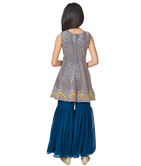 Blue Garara Suit