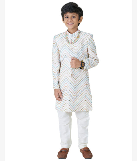 Cream Sherwani