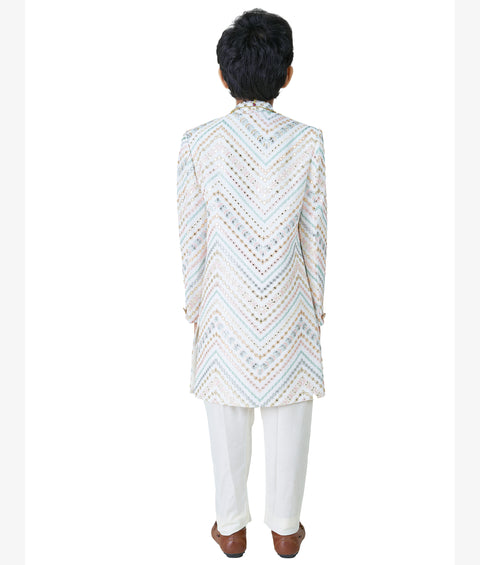 Cream Sherwani