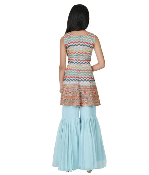 Blue Garara Suit