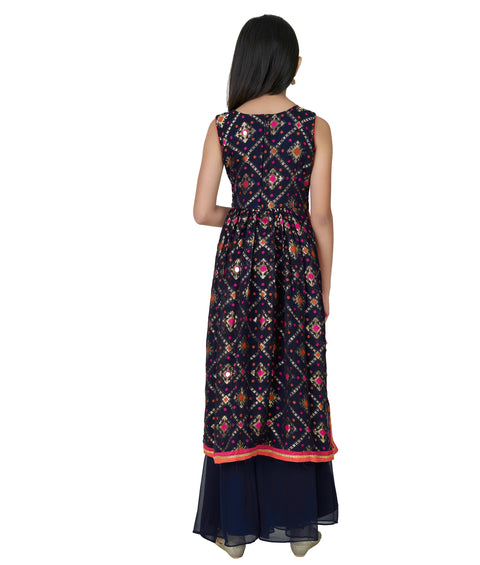 Blue Palazzo Suit