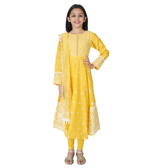 Yellow Chudidar