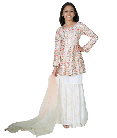 Cream Garara Suit