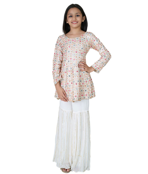 Cream Garara Suit