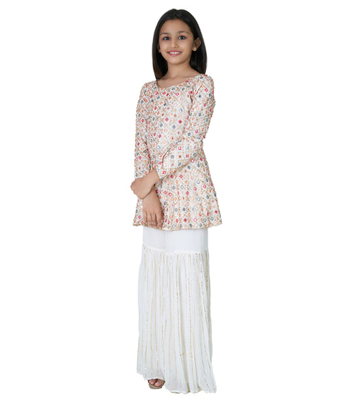 Cream Garara Suit