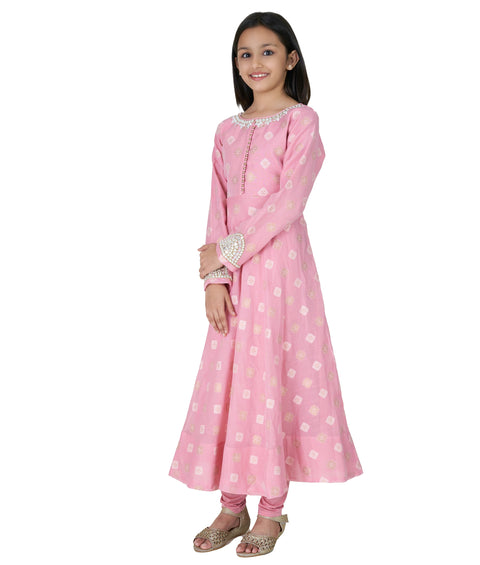 Pink Chudidar