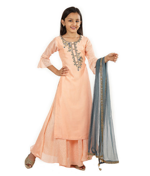 Peach Garara Suit
