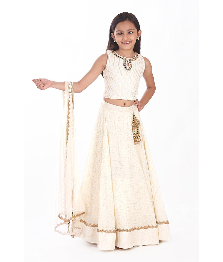 Cream Choli