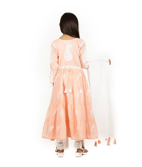 Peach Chudidar