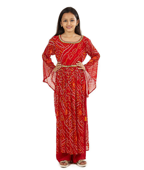 Red Palazzo Set
