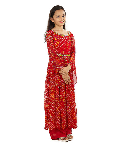 Red Palazzo Set