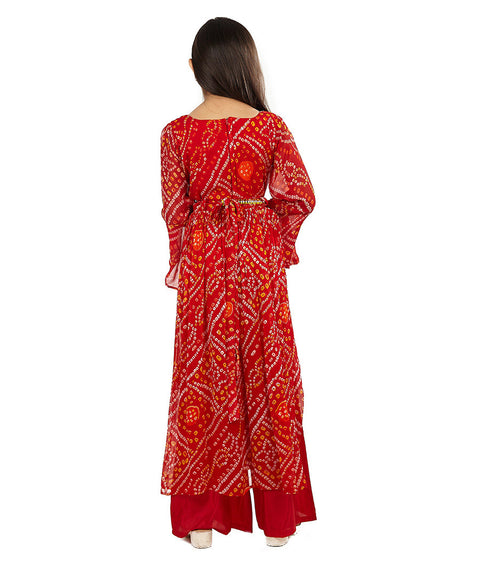 Red Palazzo Set